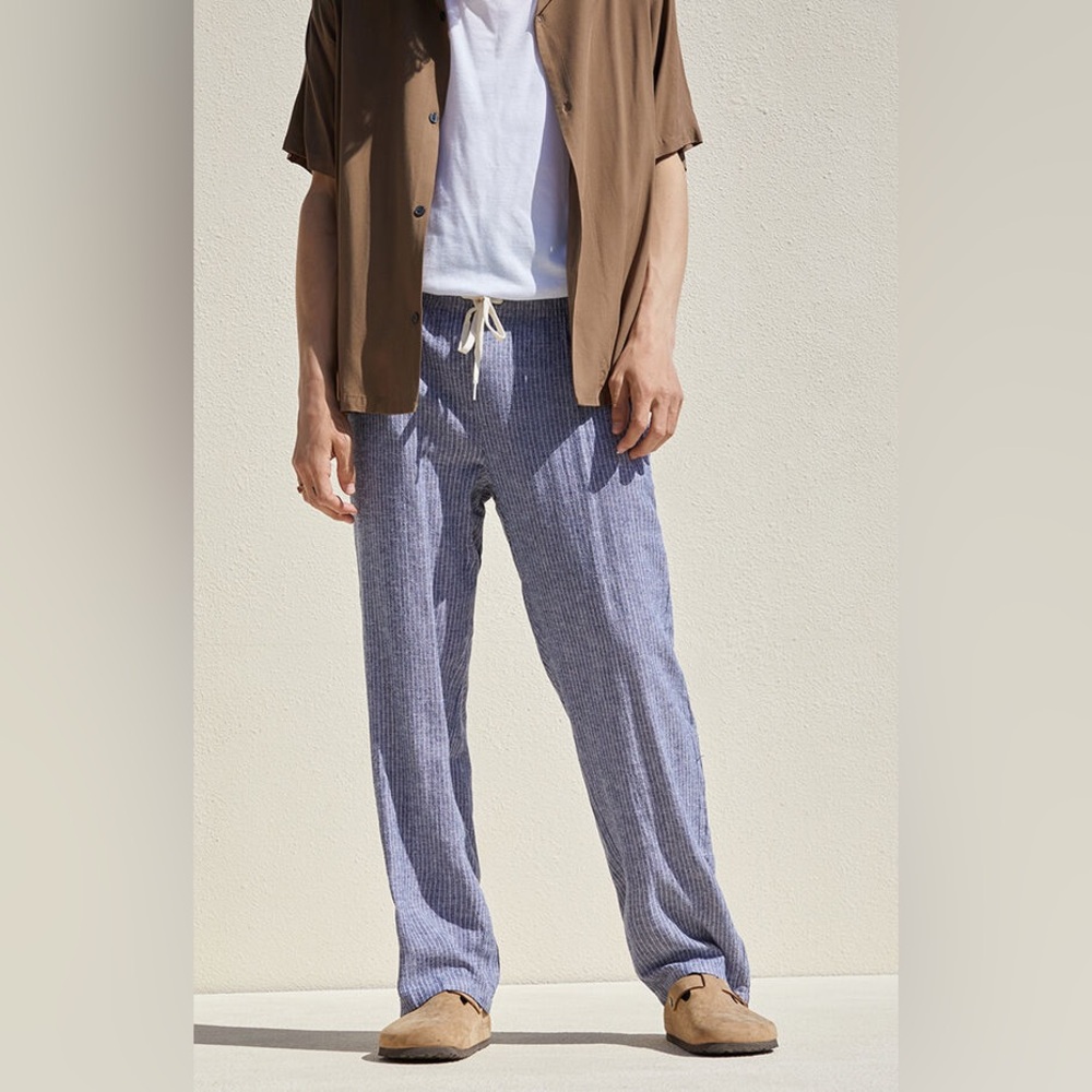 Men’s PacSun Linen Striped Trouser Pant